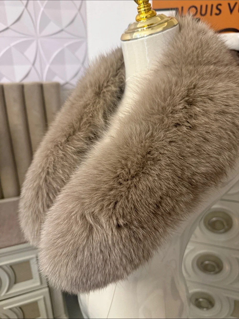 Real Fox fur collar